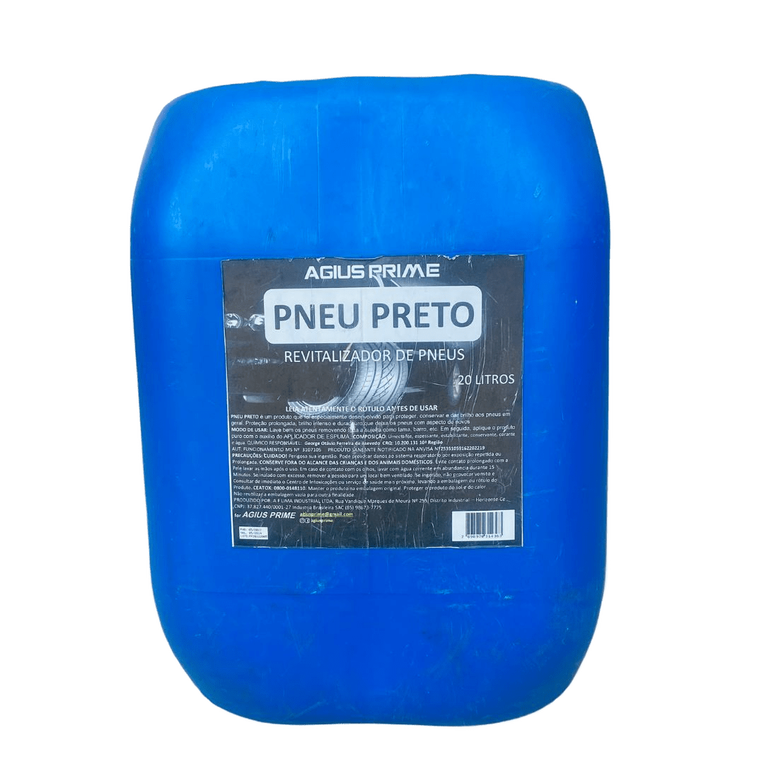 Pneu Preto - Revitalizador de Pneus - Agius Prime - 20 Litros